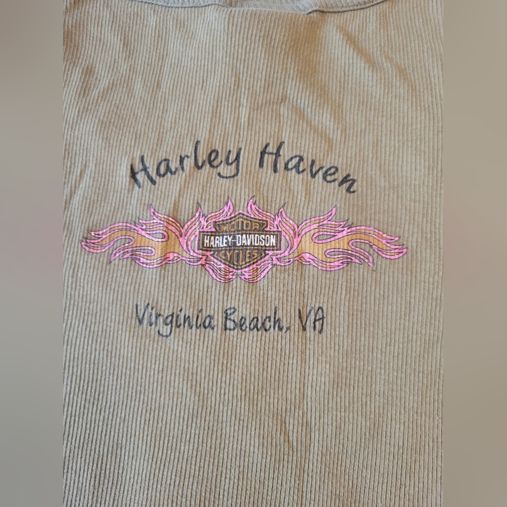 Harley-Davidson Dark Green Embellished Tank Top - Picture 5 of 5